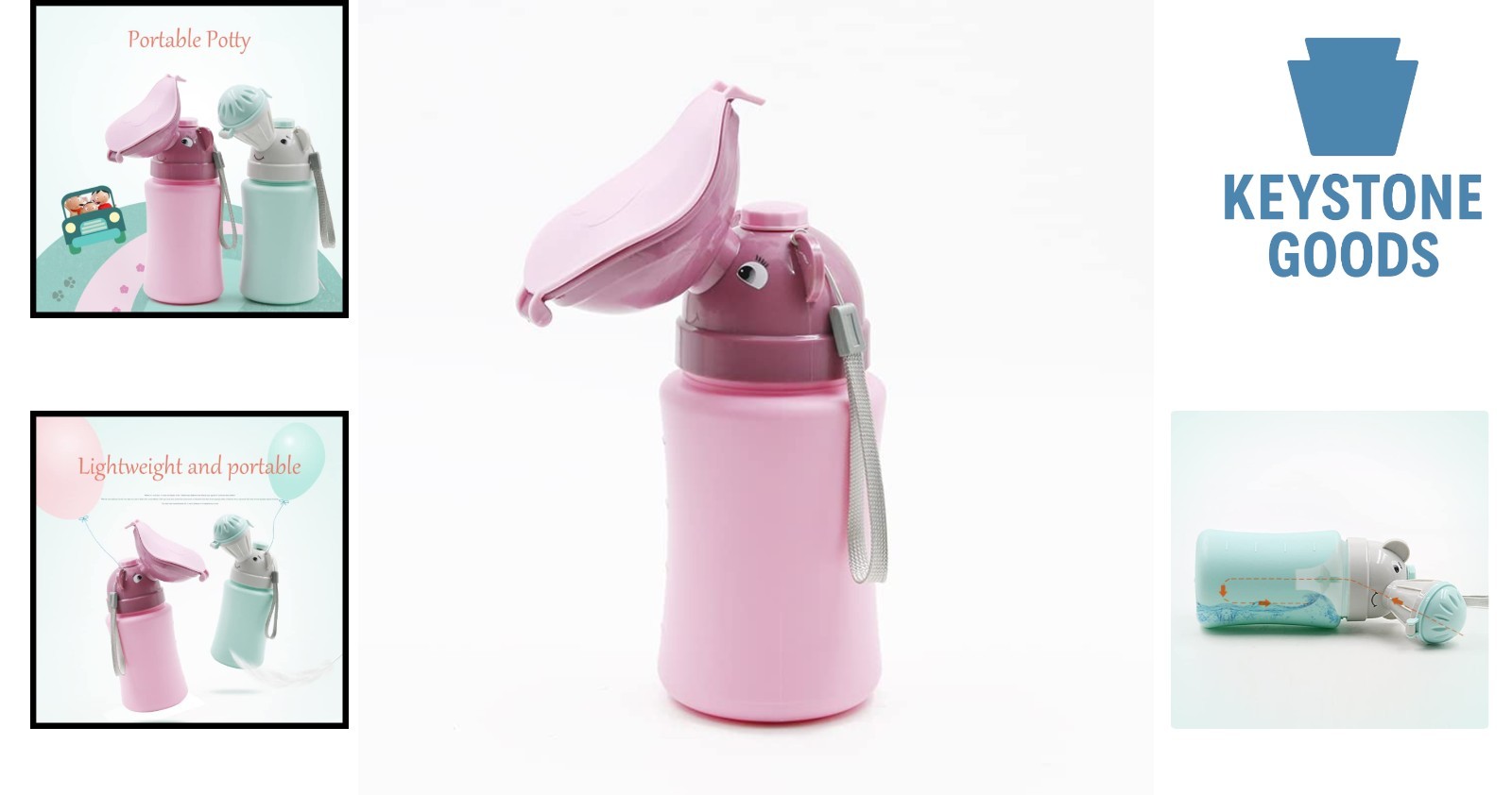 Portable Kids Travel Potty – Leakproof & Compact for Car & Camping