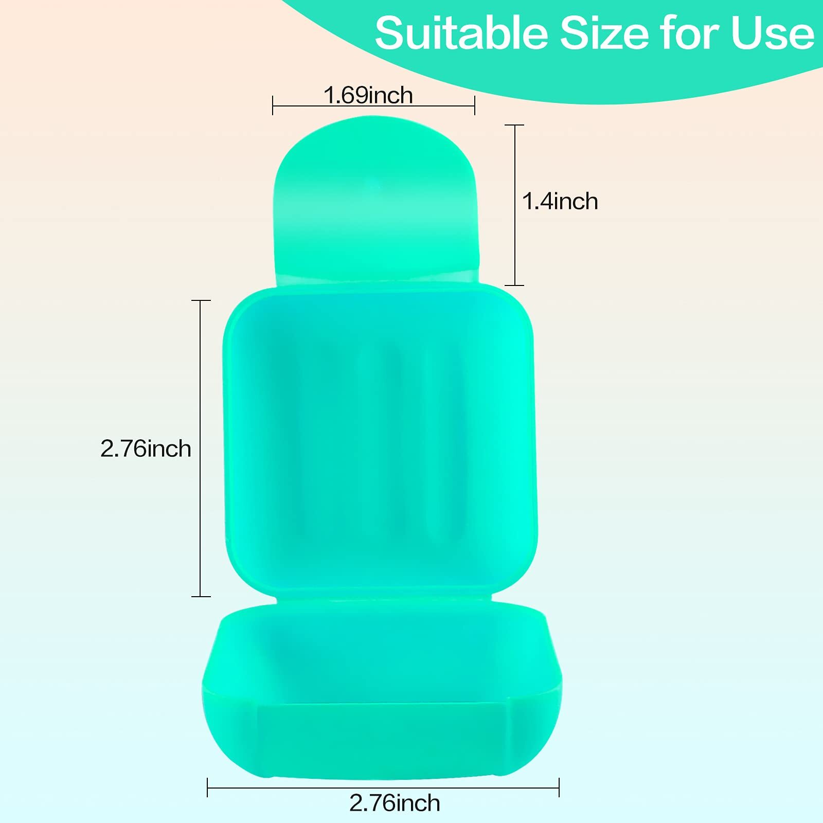 2 Pcs Small Size Plastic Soap Case Holder Container Box Home Outdoor Hiking Camp