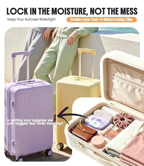 2-Pack Leakproof Travel Soap Case with Lid, Portable Soap Holder, White&blue