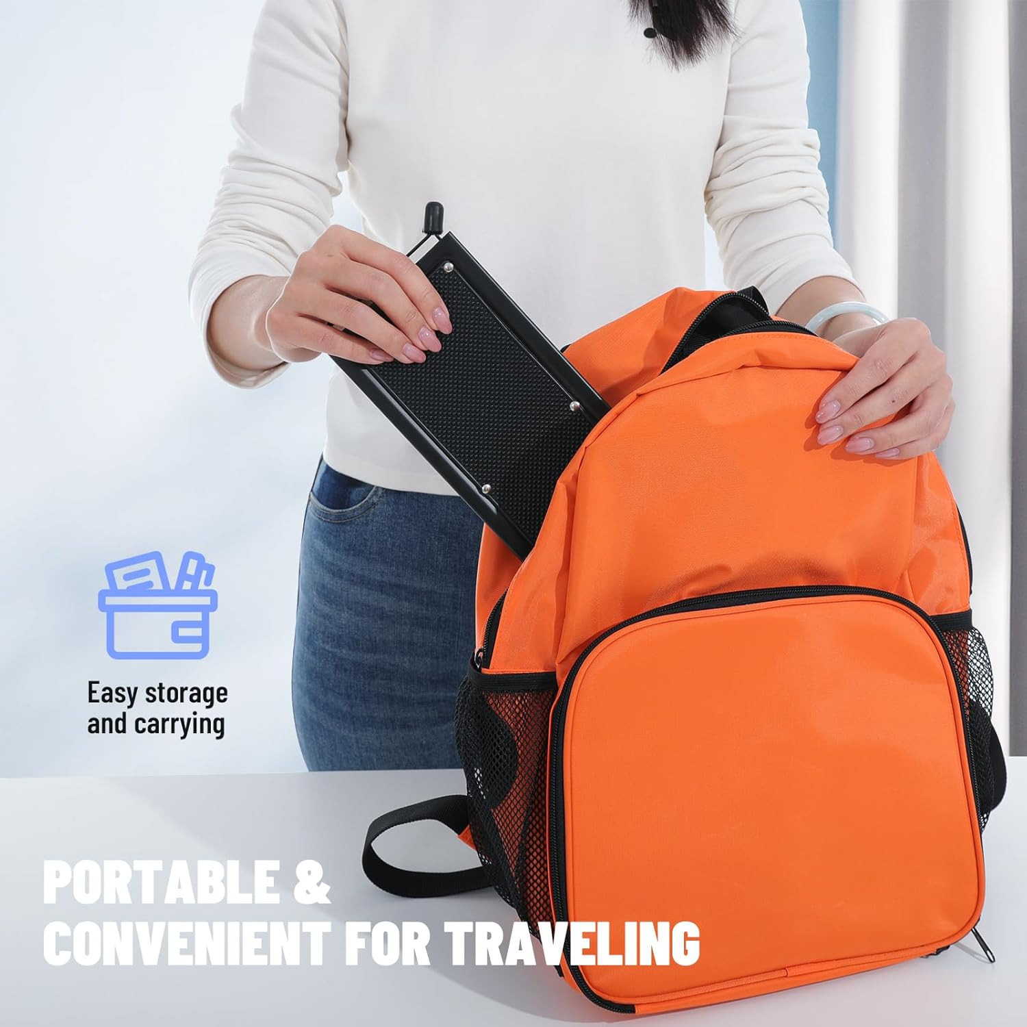Foldable Toilet Stool – Portable Travel Poop Stool for Toilet, 7″ and 9″ Adju…