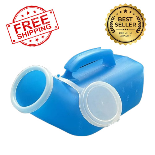 (4 Pcs) 1200ml Portable Urinal with Lid for Men, Travel Camping Urinal Bottle