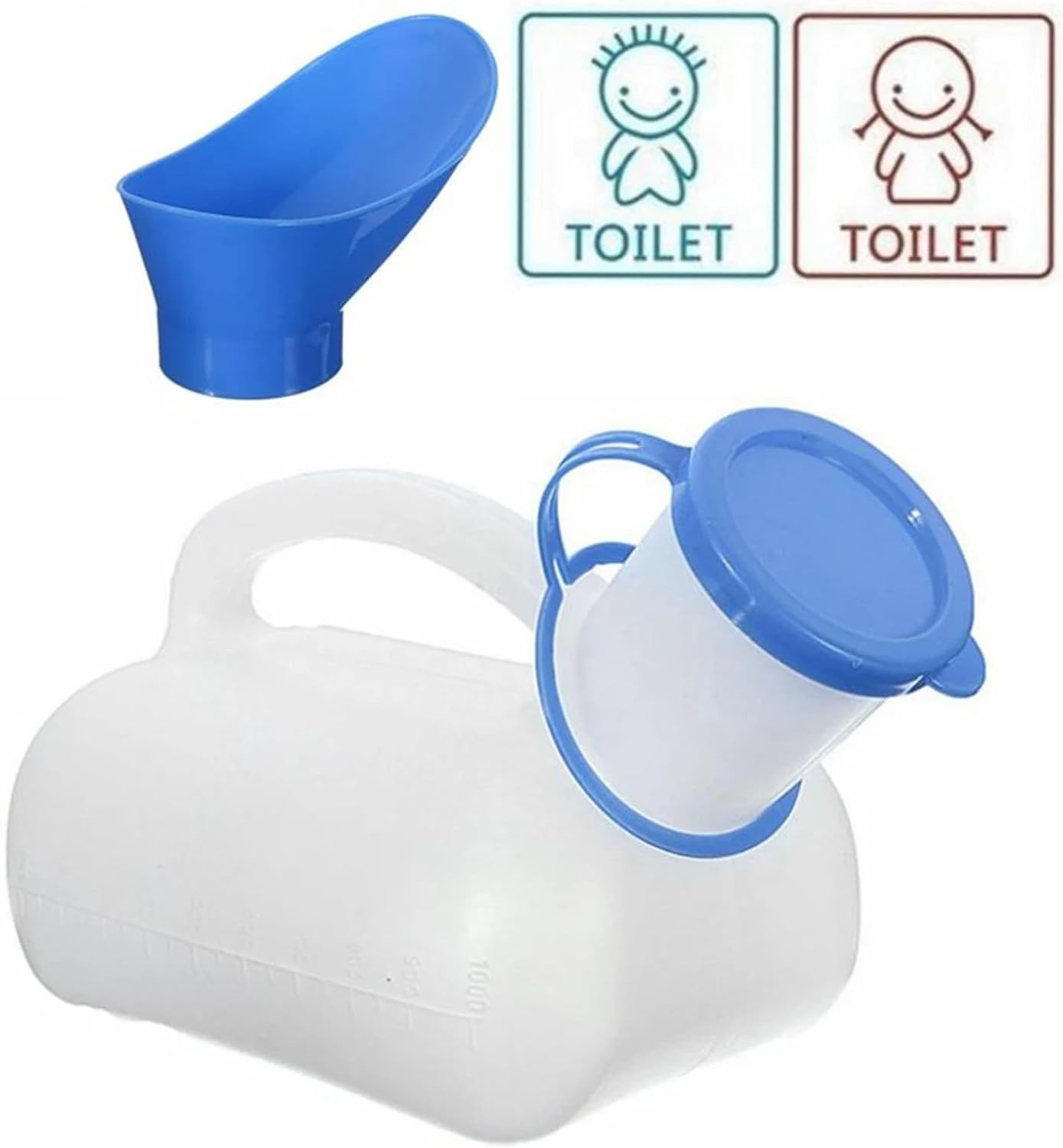 2 Pack Female Urinal Spill Proof – Portable Pee Funnel for Women 32 Oz | Stur…