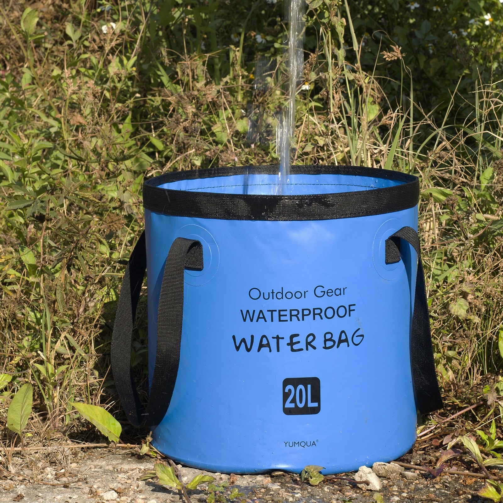 Collapsible Bucket 5 Gallon(20L), Multifunctional Portable Folding Bucket Wat…