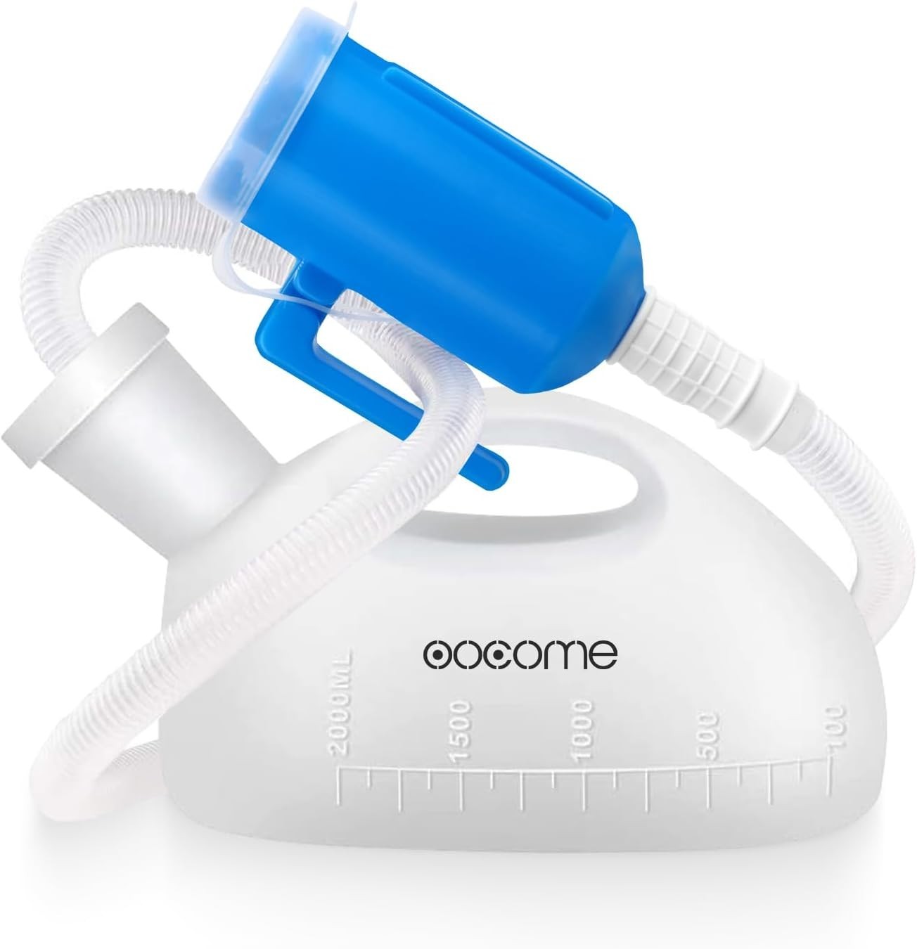 Portable Male Urinal Bottle – Spill-Proof, Reusable, 2000ml, Long Tube for Tr…
