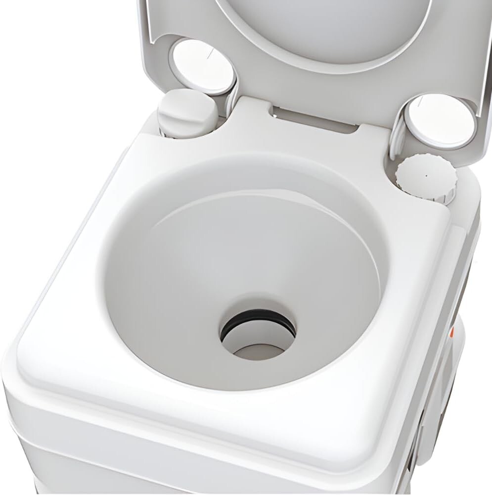 Durable Portable Toilet – 5.3 Gallon Capacity for Camping & RV Adventures