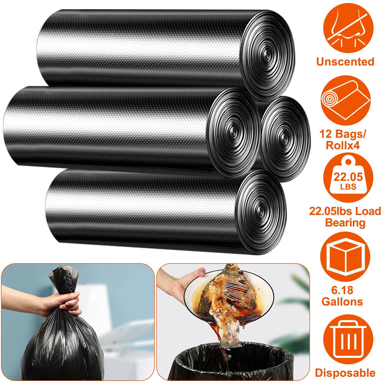 Foldable Emergency Toilet -Travel &Camping Toilet w/ Black Garbage Bags for Car