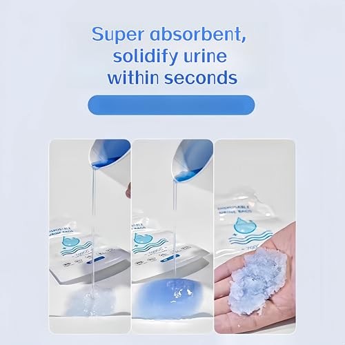 /24 PCS Pee Bags for Travel for Women/Men, one-hand hold，700ML Emergency 12