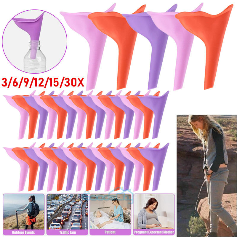 30X Women Portable Female Urinal Funnel Camping Travel Toilet Standing to Pee