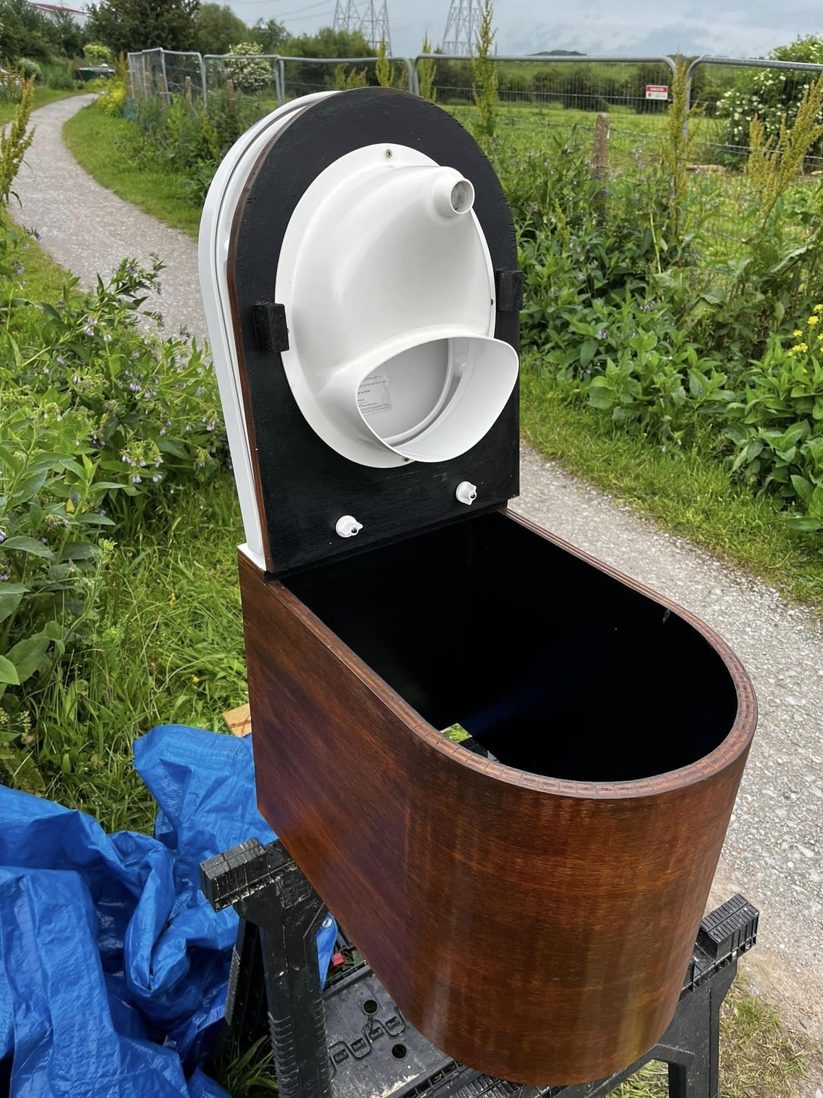 Complete White Urine Diverter for Compost Toilets UK Made