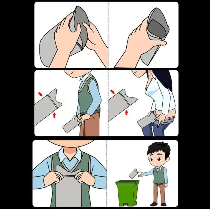 BULK Disposable Urine Vomit Portable Car Emergency Unisex Pee Bag Urinal Toilet