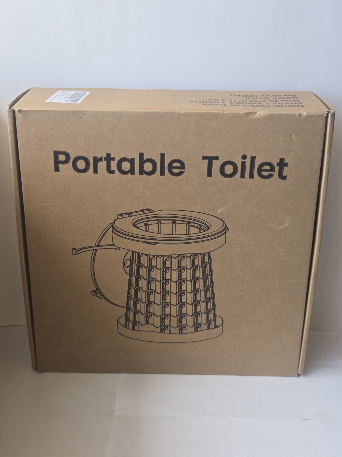 TRIPTIPS Foldable Portable Camping Toilet Adjustable Retractable Porta Potty