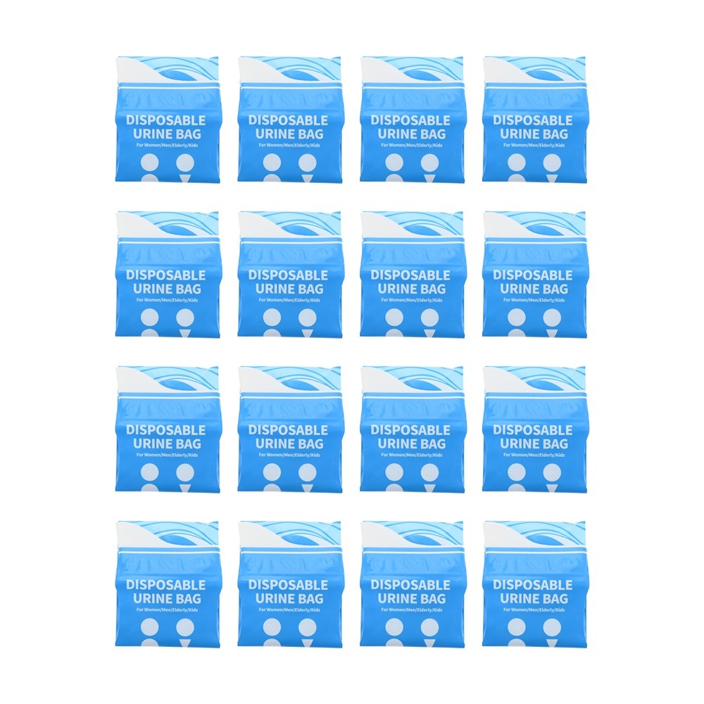 16Pcs Disposable Urine Bags Unisex 900CC Portable Urinal Toilet Bags For Camping
