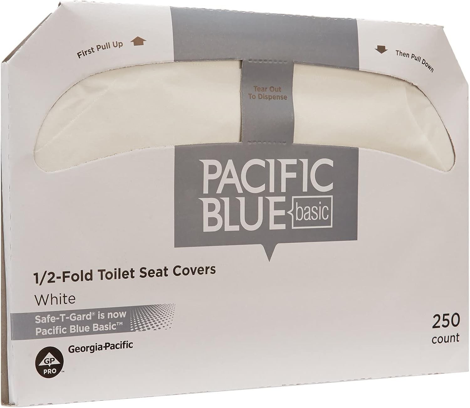 Georgia-Pacific Pacific Blue Basic Disposable Toilet Seat Covers by GP PRO