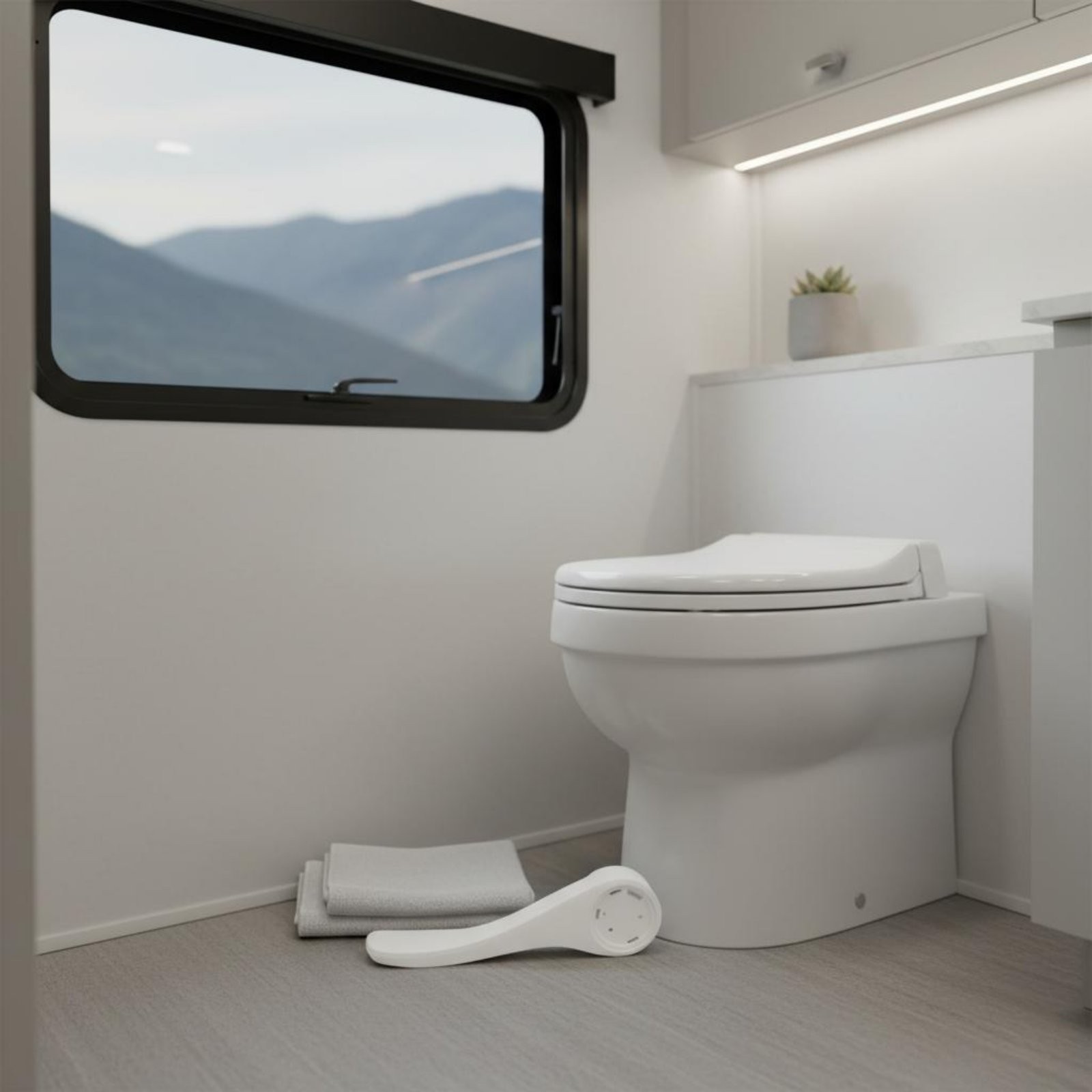 Direct Discharge Toilet Pedal Foot-Operated Flush Mechanism