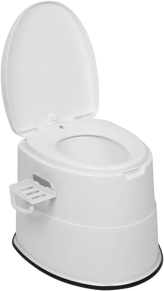 Portable Toilet Outdoor Lightweight Porta Potty W/ Detachable Inner Bucket