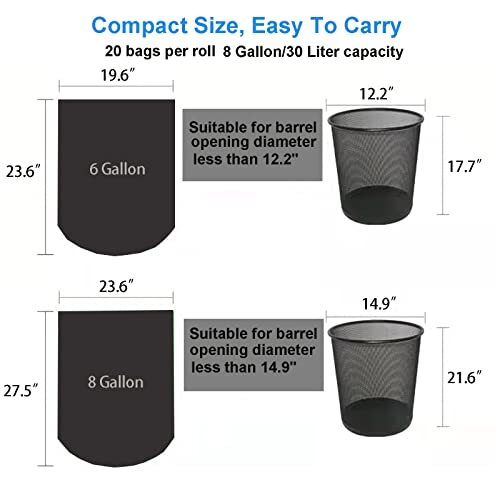 40 Count Portable Toilet Replacement Bags Compostable 30 Liter 8 Gallon
