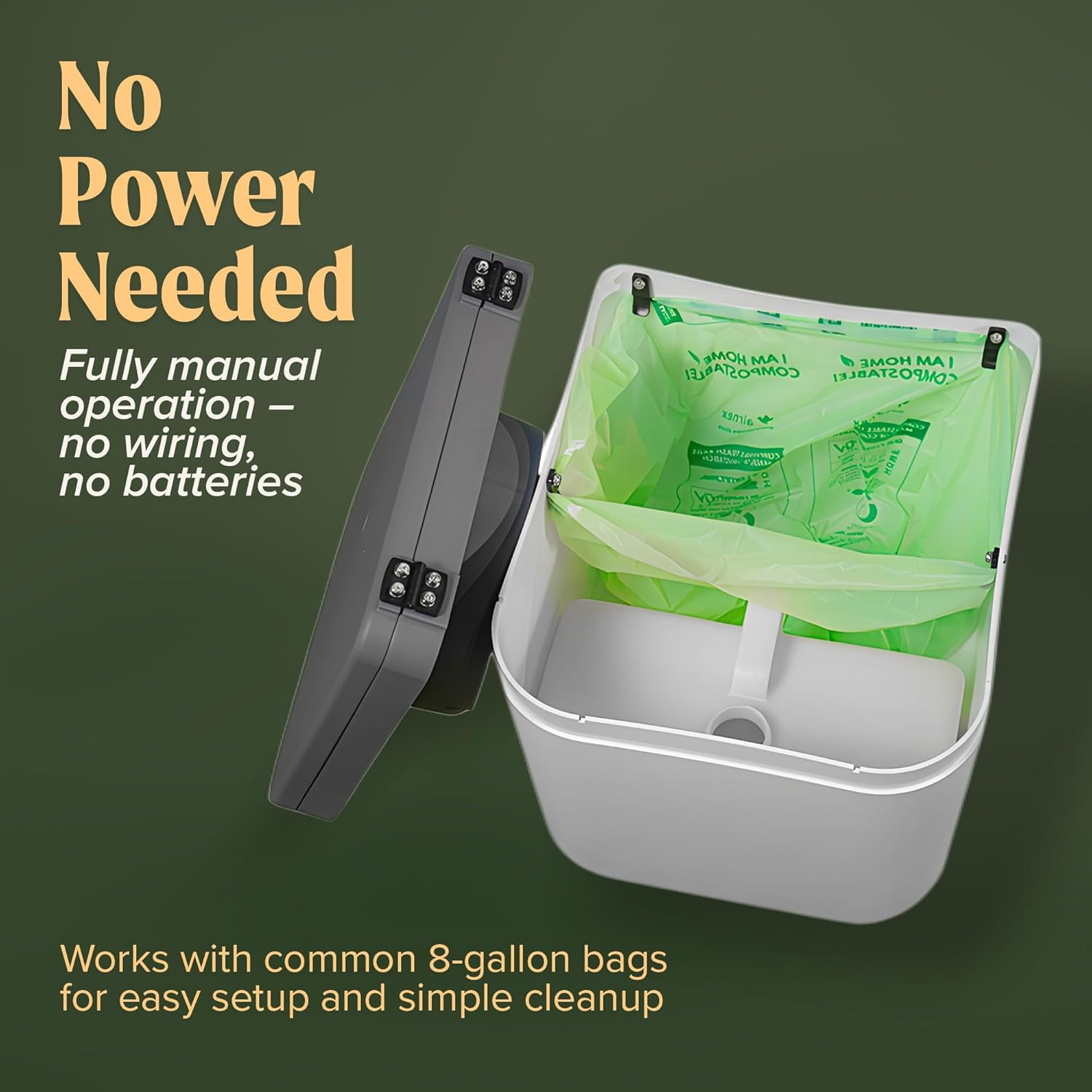 NOMAD Portable Compost Toilet Waterless Camping Toilet Odor Free
