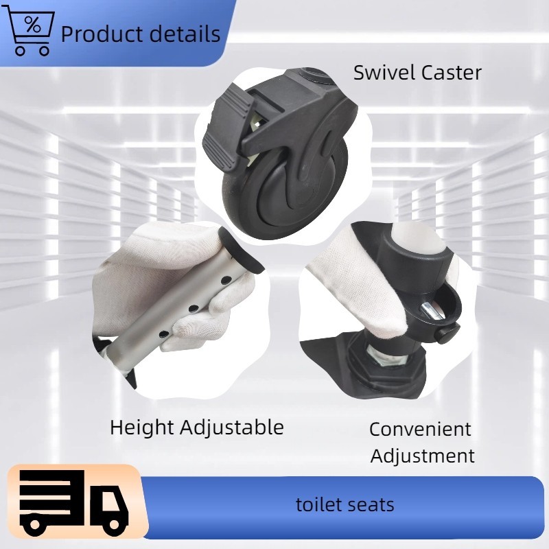 Adjustable Height Removable Elderly Pregnant Potty Chair Folding Toilet