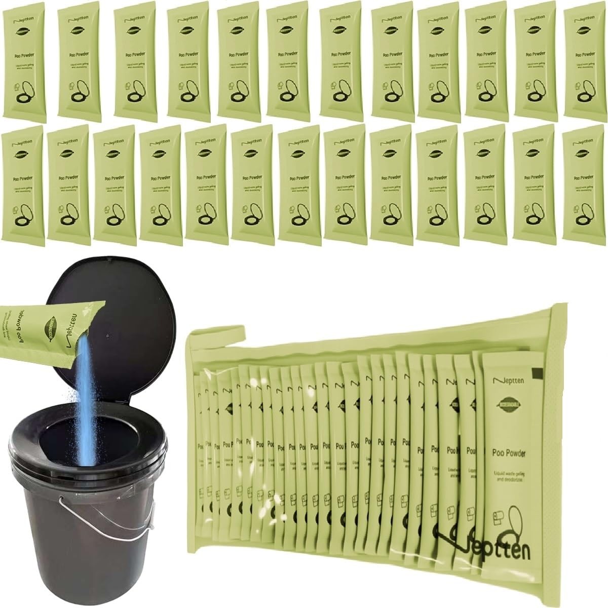 Portable Toilet Powder, Outdoor Camping Emergency Toilet Chemicals