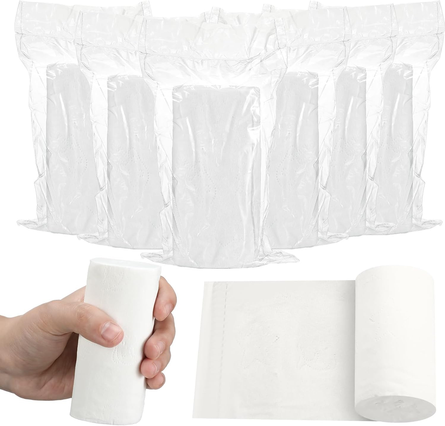 6 Rolls Travel Toilet Paper to Go Packs Soft Camping Toilet Paper Bulk Portable