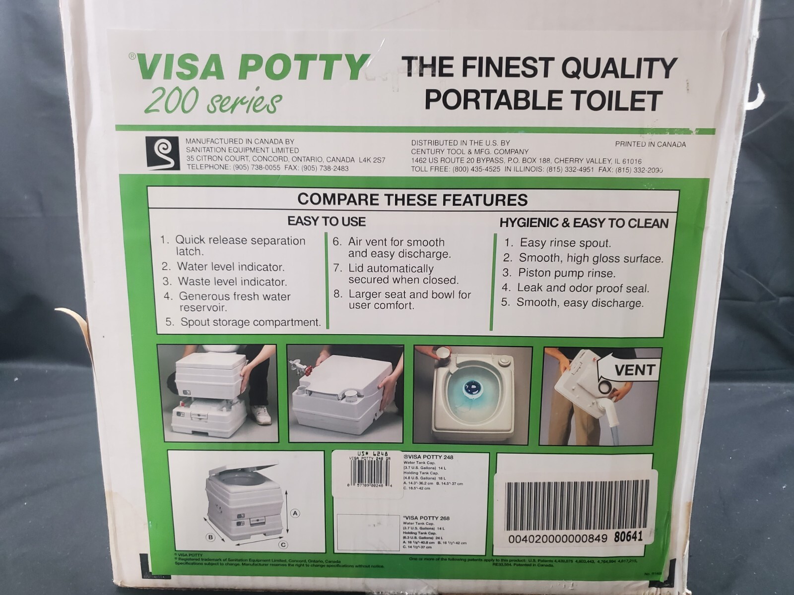Dock Edge Visa Portable Potty – 18L DE248101 UPC 776113995341