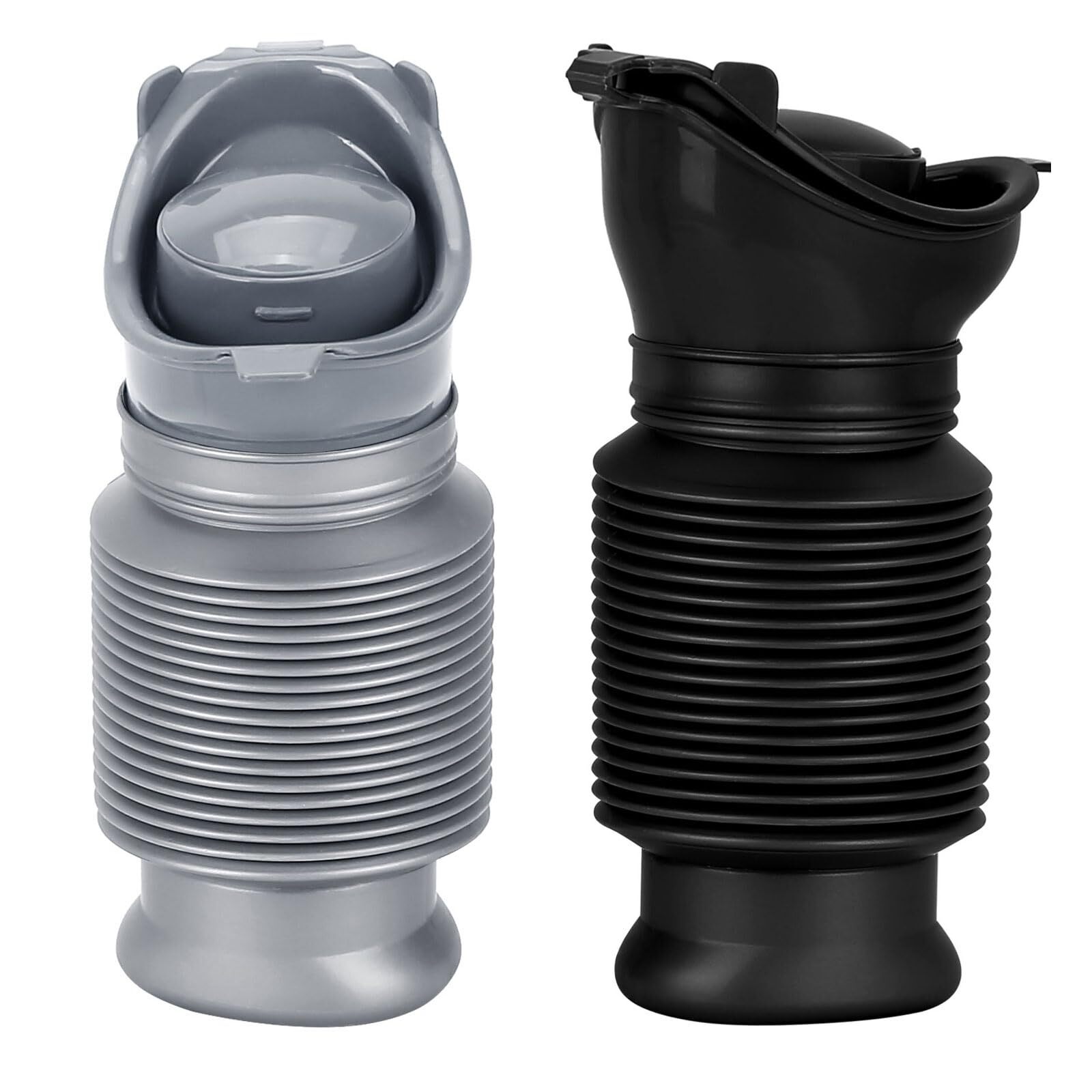 Set of 2 Portable Travel Urinal Collapsible Urinals for Men and Women Reusabl…