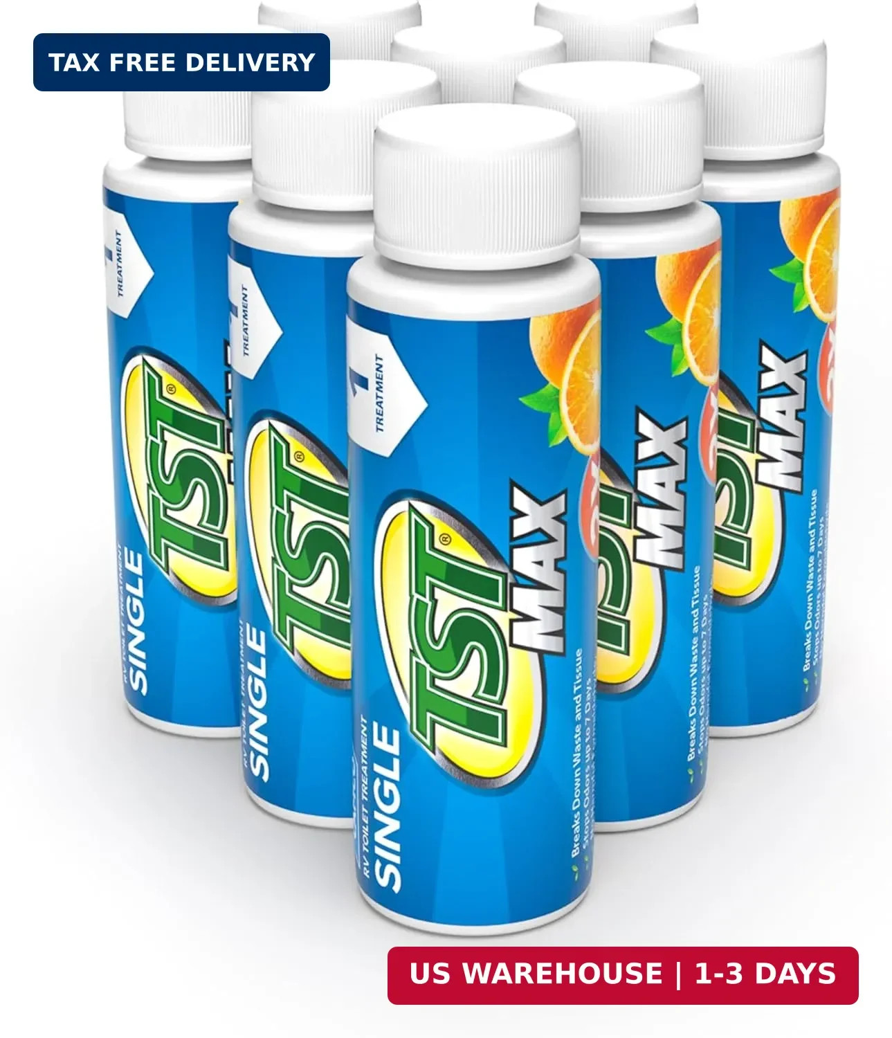 Camco TST MAX RV Toilet Treatment – Formaldehyde Free – Breaks Down Waste And Ti