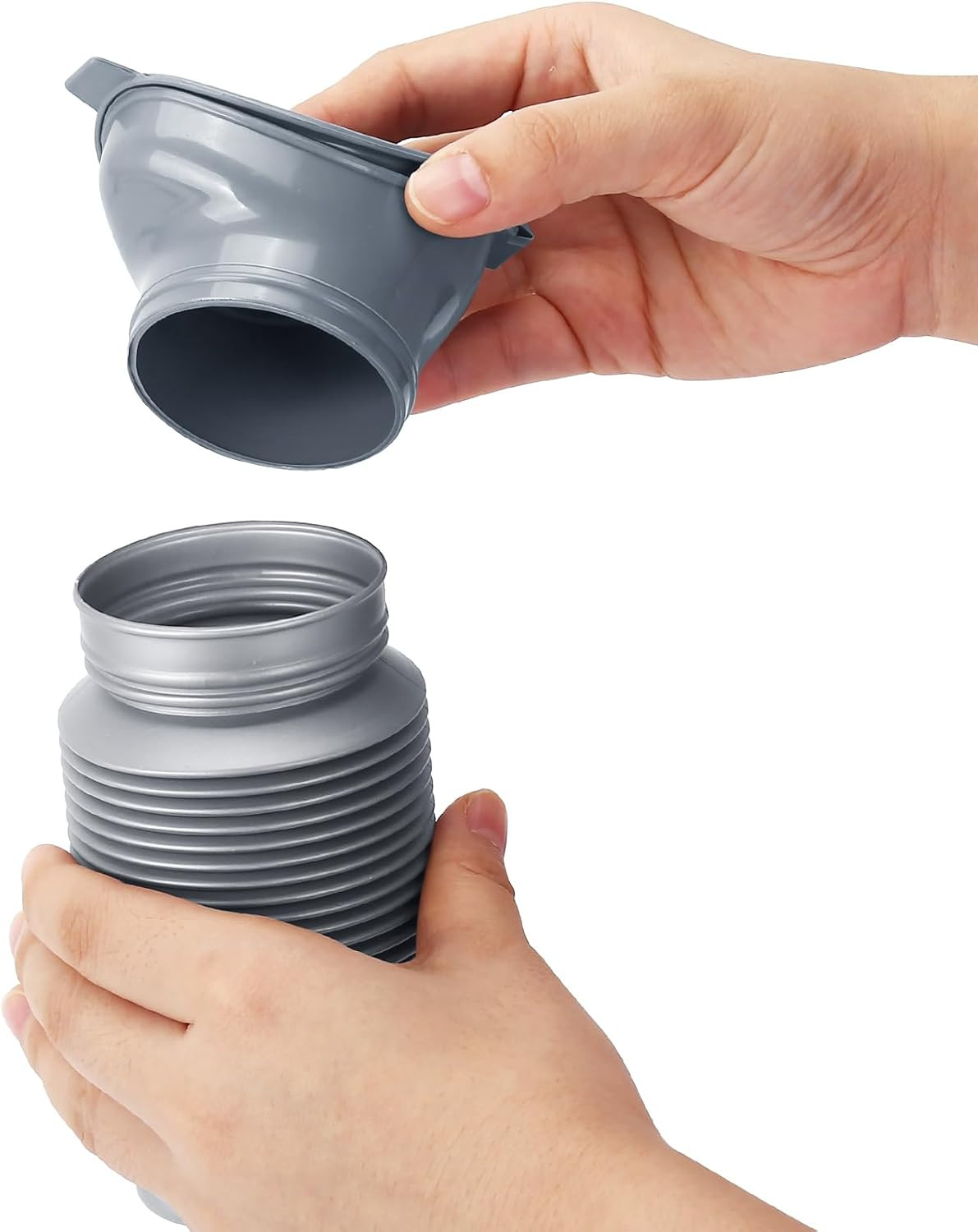 Portable Urinal for Men Women, Spill Proof Travel Emergency Urinal Bottle, Leak-