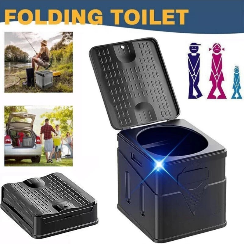 20L Portable Folding Toilet Car Outdoor Travel Potty for Camping Hiking Beach II