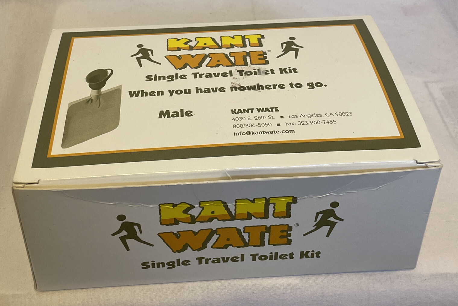 Kant Wate Travel Toilet Male Kit Portable Urinal Funnel Camping 1 Bags/Cleaning