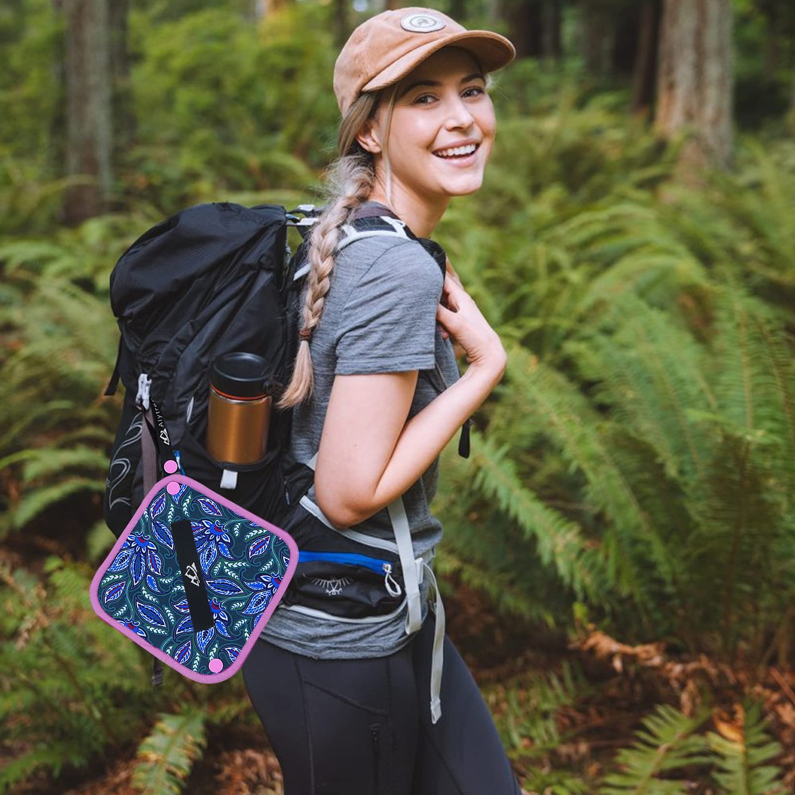 2PCS Pee Cloth Silver Infused for Women Hiking, Pee Rag for Female Peeing Out