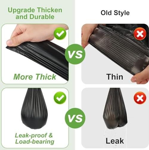 100 Portable Toilet Bags, Drawstring Biodegradable Camping Potty Bags 25 Count