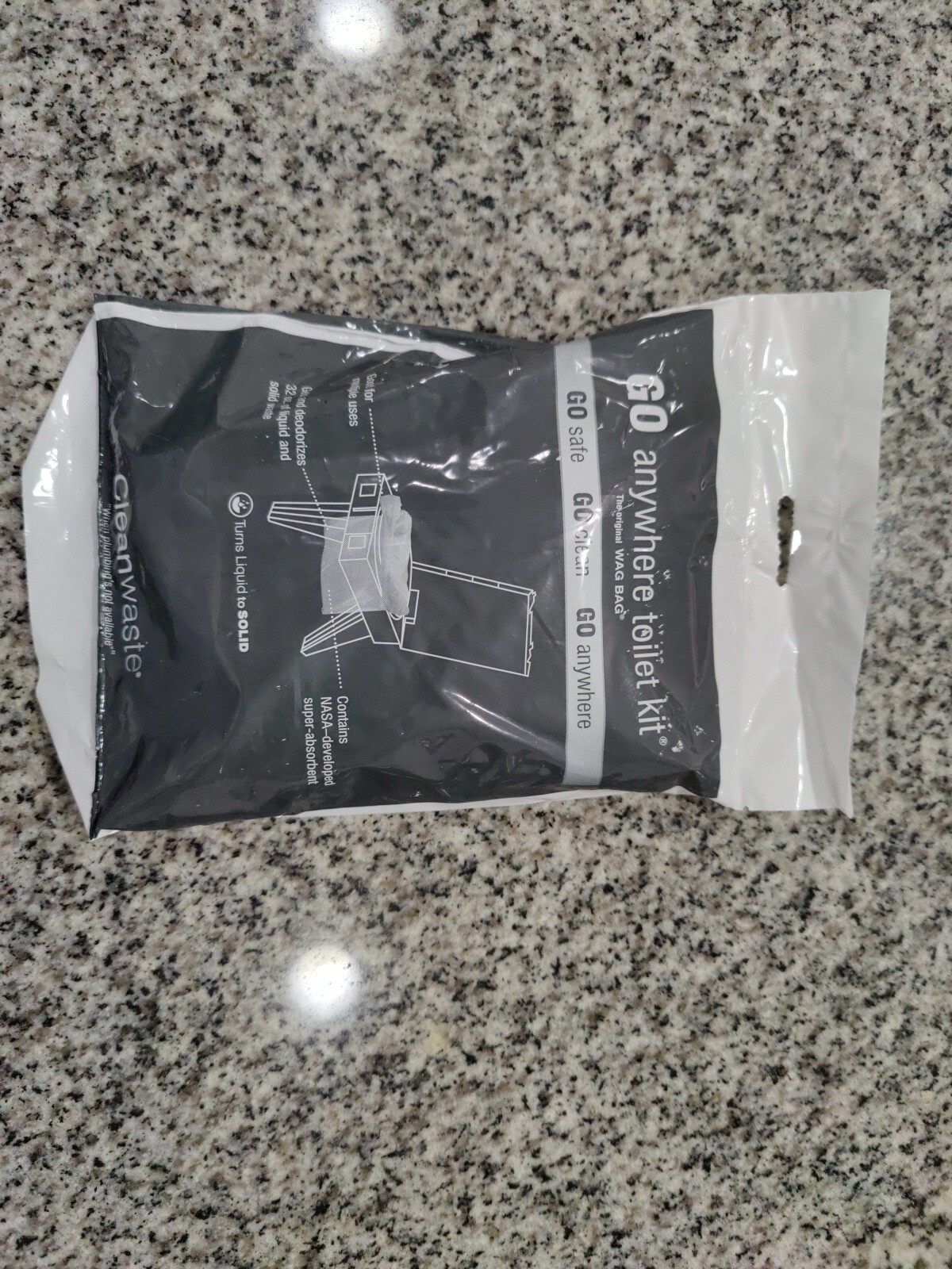 (1) Cleanwaste Go Anywhere Toilet Kit (NIP) GO Safe, GO Clean GO Anywhere