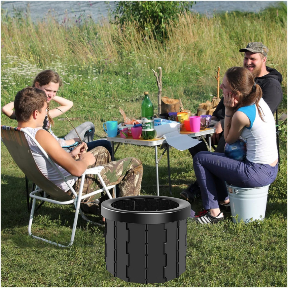 Folding Portable Outdoor Emergency Toilet for Camping Car Travel Porta Potty