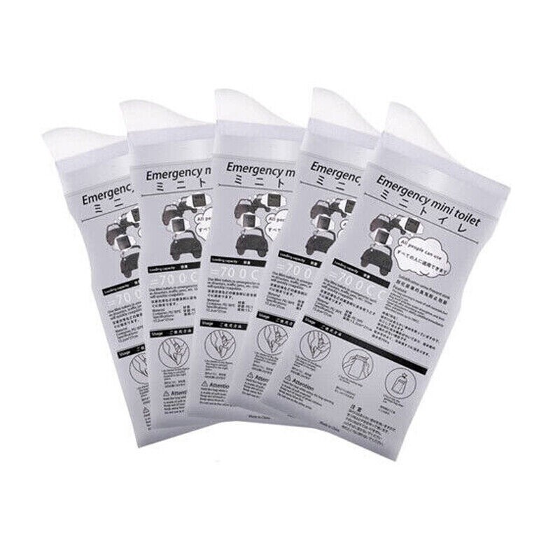 10X 700ml Portable Disposable Urine Pee Bag Travel Emergency Toilet Bags Unisex