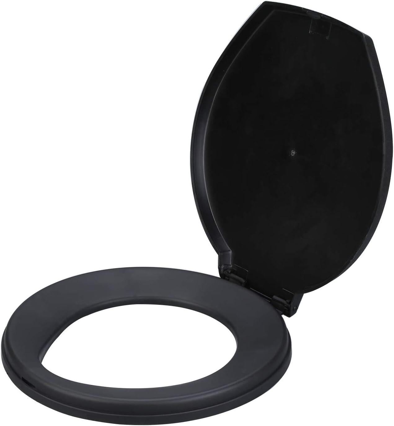 5 Gallon Bucket Toilet Seat w/ Lid Travel Outdoor Camping Hiking Snap On Black