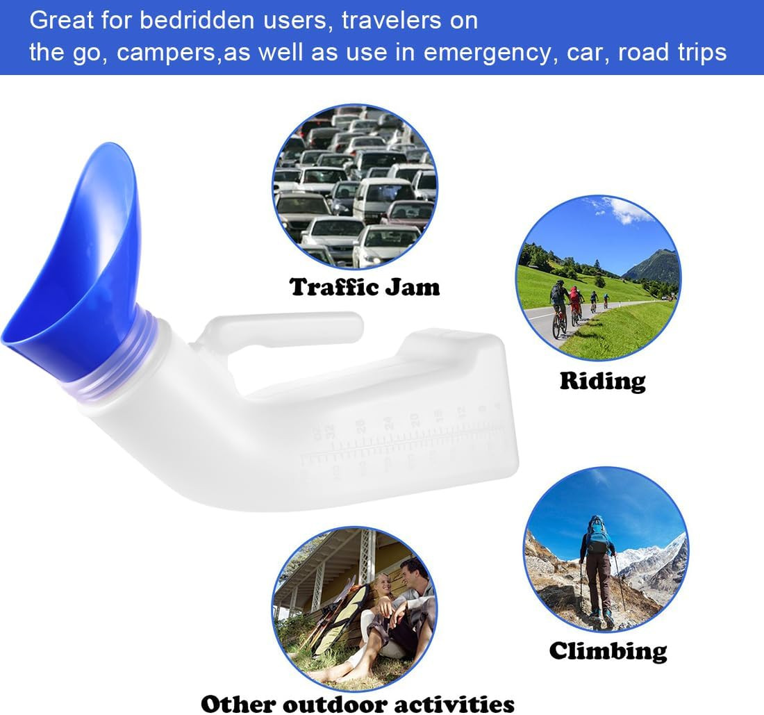 Urinals for Men Women Unisex Urinal Bottle Spill Proof Portable Pee Bottles Fema