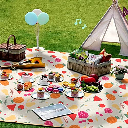 Waterproof Sand Proof Picnic Blanket 79″x59″, 3 Layer Large Foldable Camping