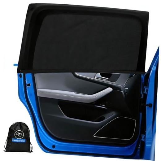 2-Pack Car Side Window Sun Shades – Breathable Mesh Privacy Rect/M 42″*29.5
