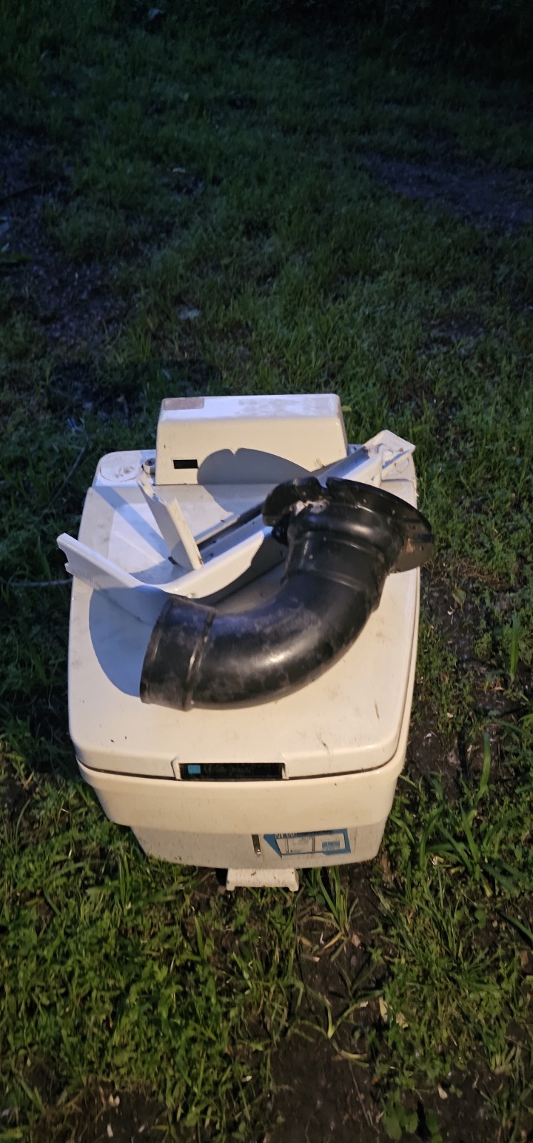 Electra Magic EM-2000 Portable RV Camping Toilet, Gravity Flush, White 2.5/3.5