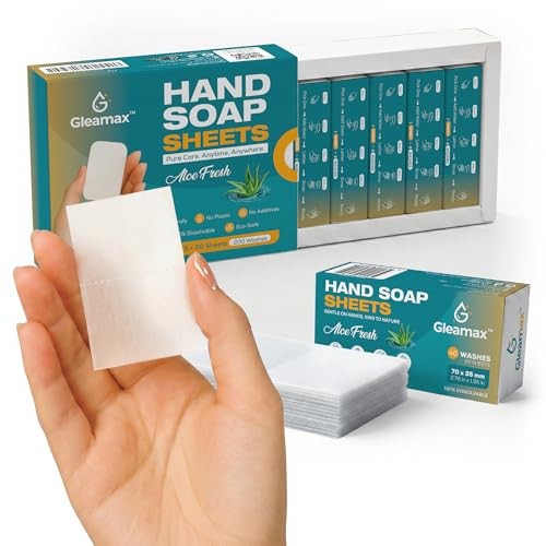Hand Soap Sheets, Soap Sheets for Travel – Portable, Pocket Size, Eco