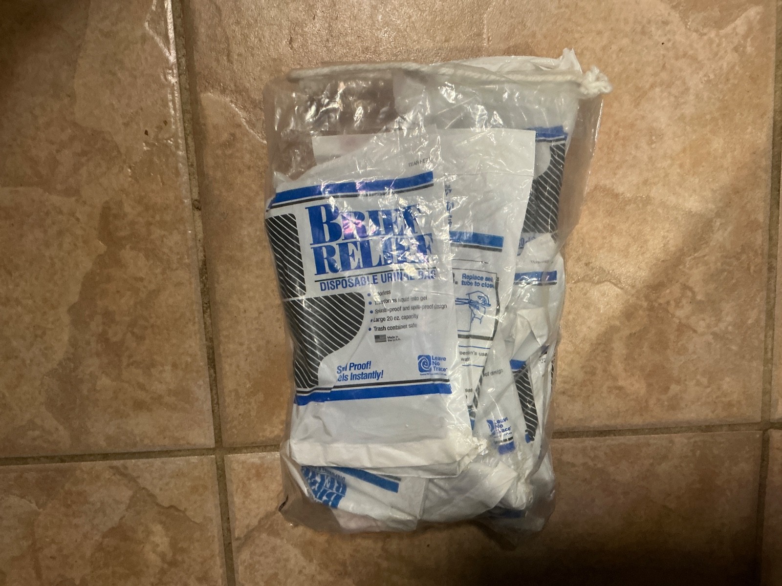 12 Brief Relief BR608 Disposable Urinal Bag BEST DEAL!