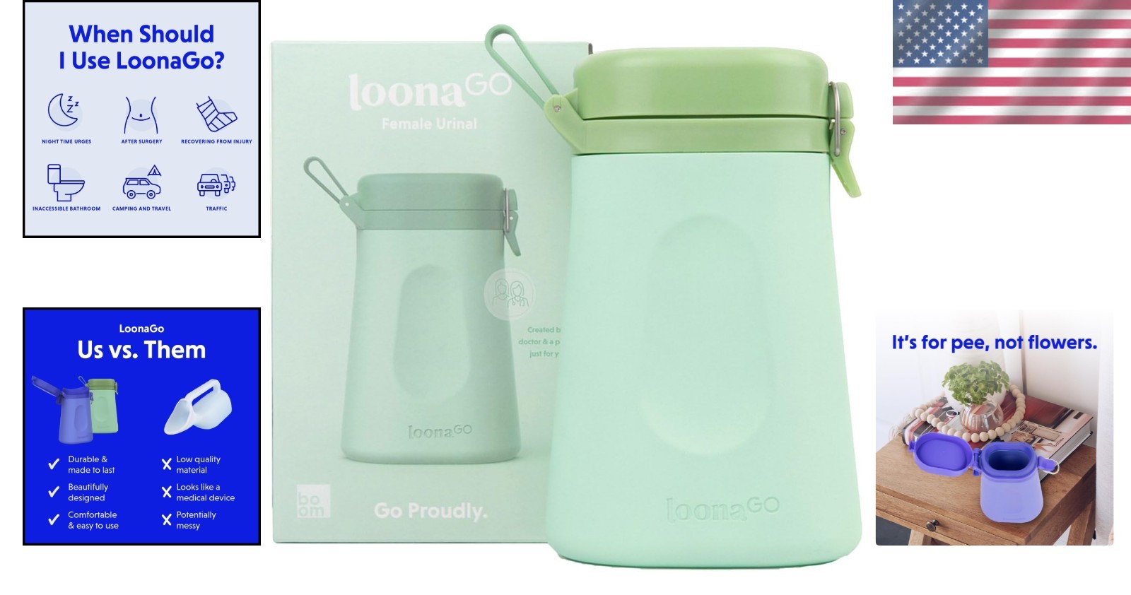 Comfortable LoonaGo Female Urinal – Portable Pee Bottle for Travel and Recovery