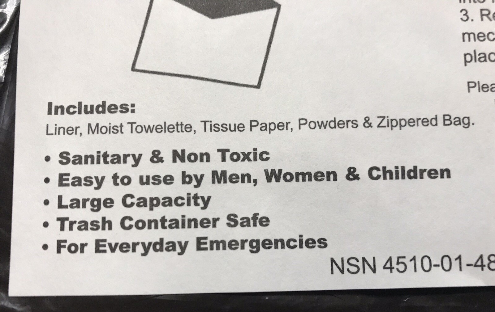 Emergency Toilet Kit, Emergency Waste, Poop Rid Kit, SHTF PREPS