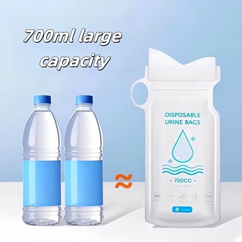 /24 PCS Pee Bags for Travel for Women/Men, one-hand hold，700ML Emergency 12