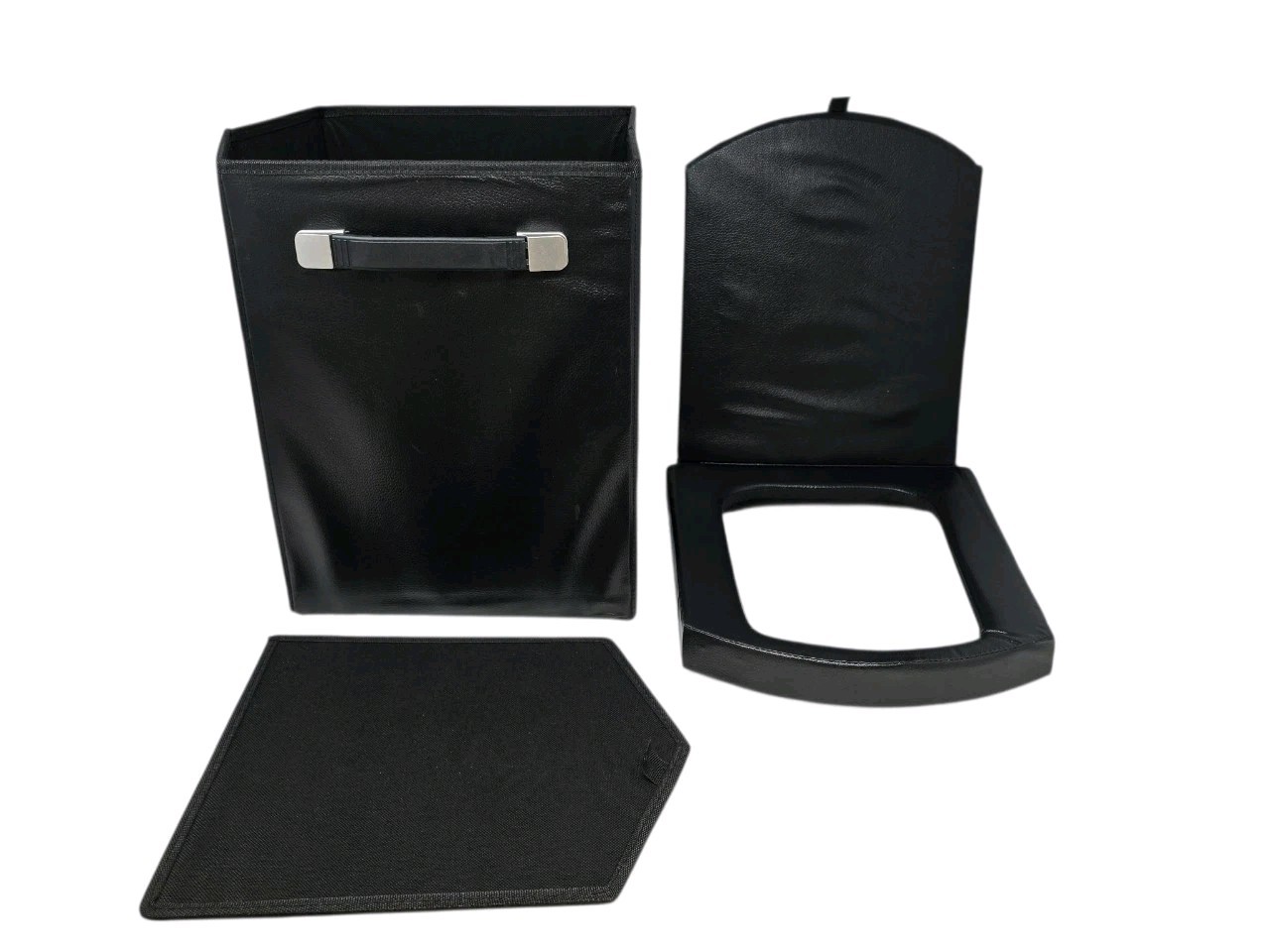 SCKEE ‎‎ZDHWMT-01 16.5” XL Portable Tall Camping Toilet+Lid+Carry Bag Black OB