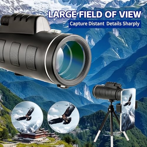 Outdoor Monocular Telescope, 80 * 100 High-Definition High Magnification