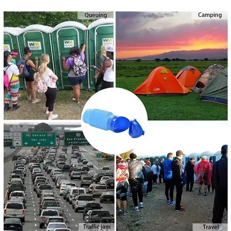 Male Female Portable Urinal Travel Camping Car Toilet Pee Bottle Emergency Kit