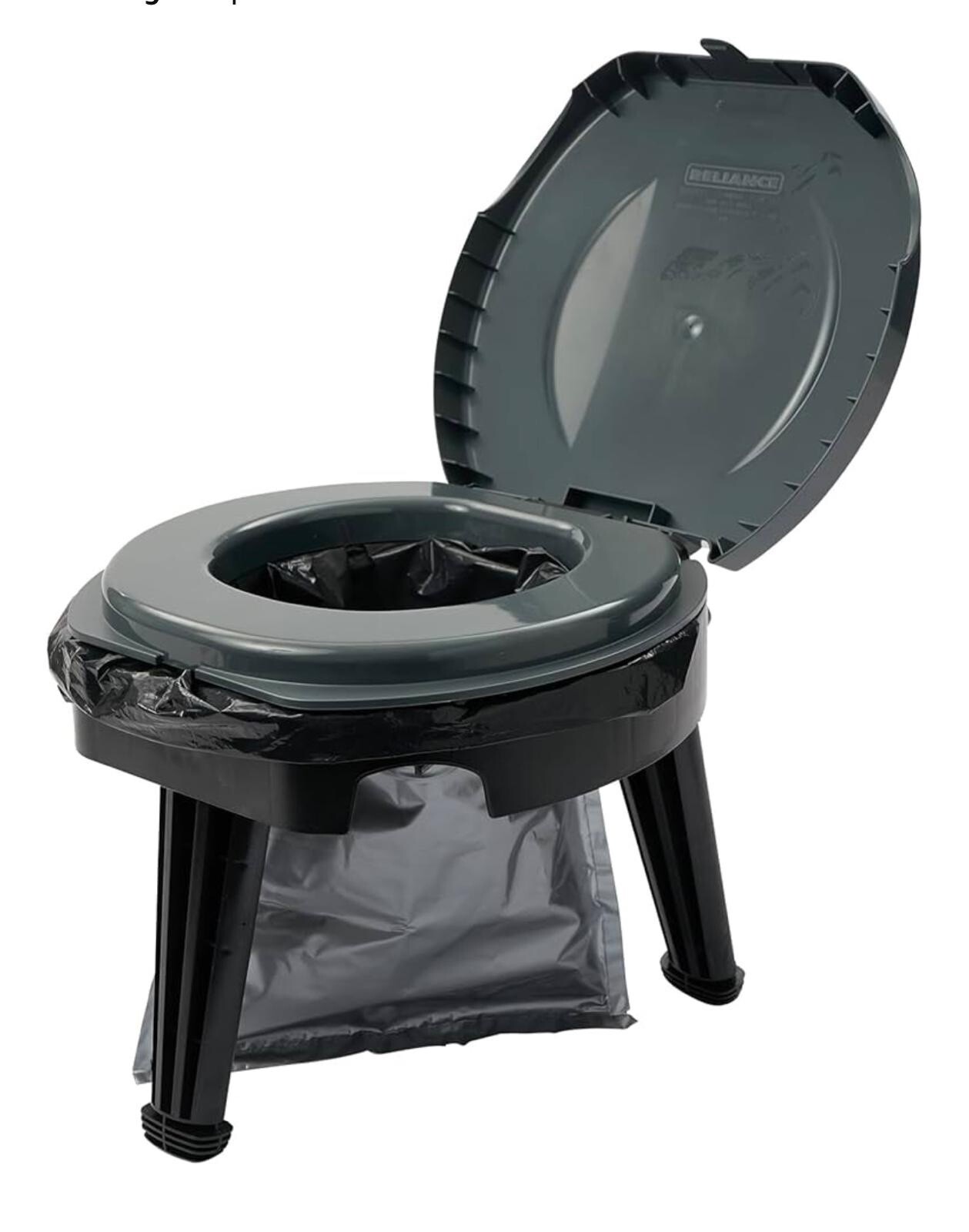 Folding Portable Toilet Reliance Fold-To-Go Collapsible Camping and Hiking Trips