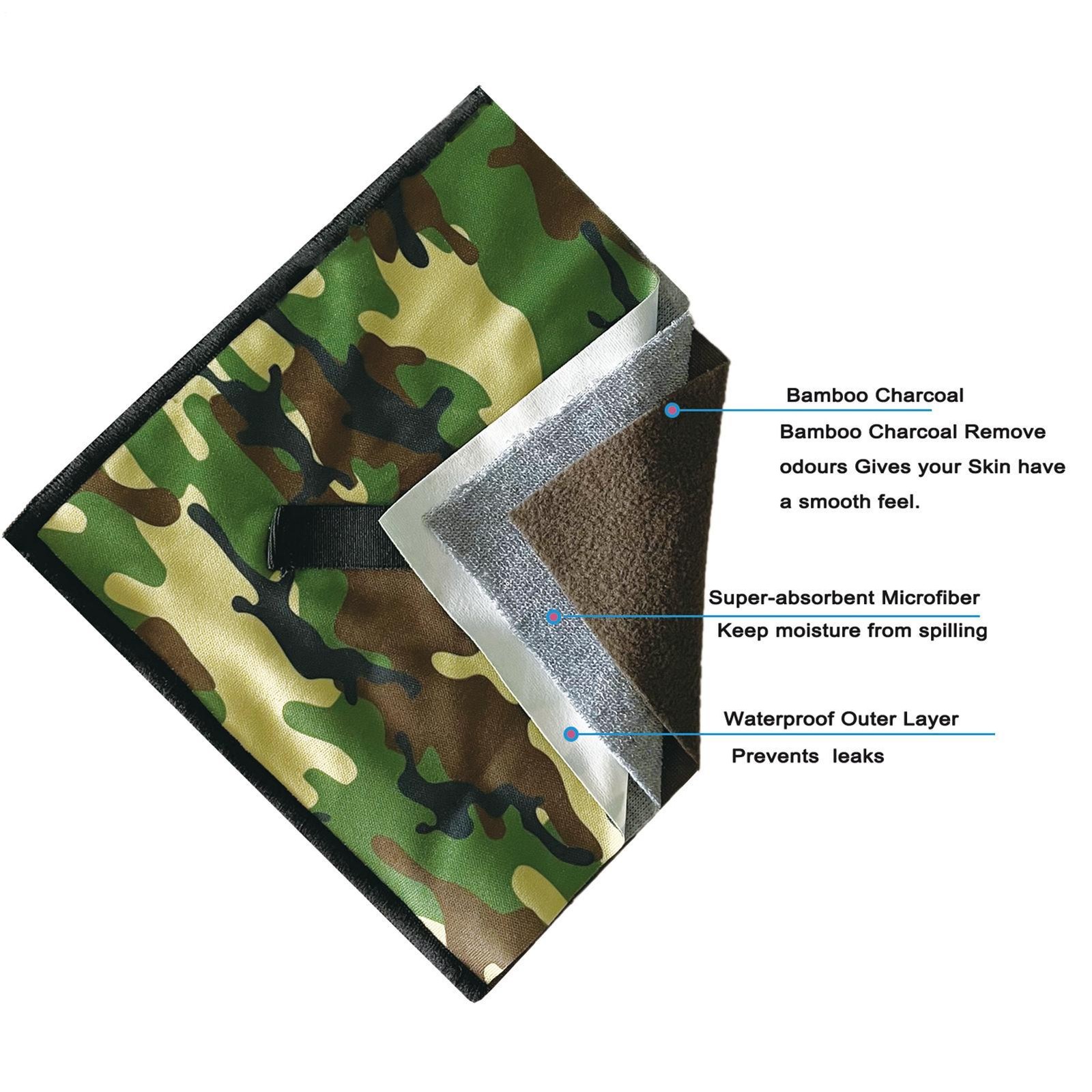 Pee Cloth Hiking Urination Device Camping Pee Rag Eco-Friendly Washable Absorben